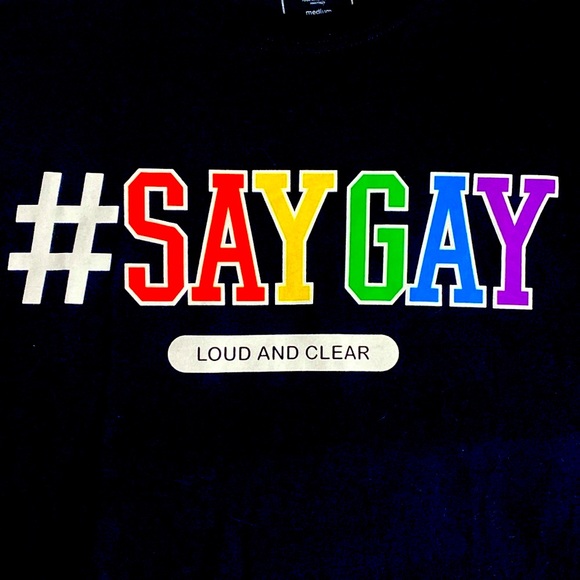 #SAYGAY Pride Graphic T-Shirt - Size Medium - NWT - Picture 2 of 3